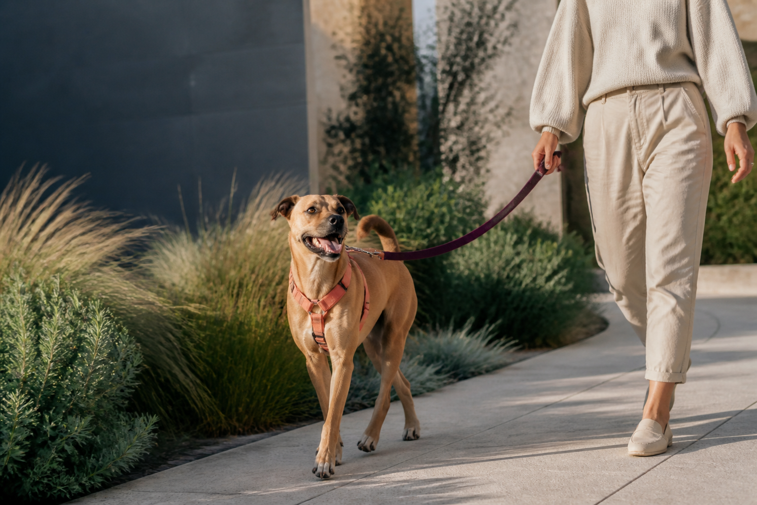 Dog on an everyday walk